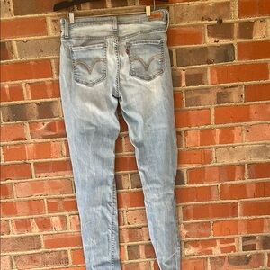 Light Blue Levi 535 Legging Denim Women's Jeans